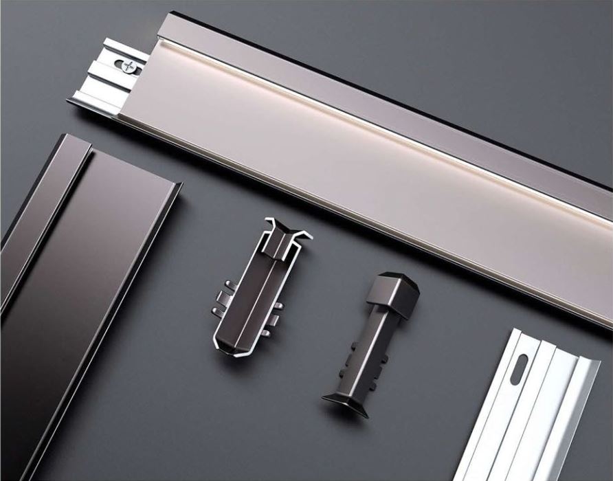 Aluminium  Skirting With LED Profile