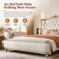 French-Inspired Luxury Leather Upholstered Bed Frame