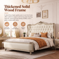 French-Inspired Luxury Leather Upholstered Bed Frame