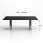 Sintered Stone Sculptura Dining Table 2.2x1.1m