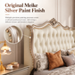 French-Inspired Luxury Leather Upholstered Bed Frame